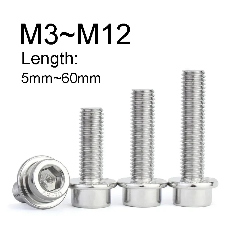 

Винты нержавеющая сталь M3-M12 с шестигранной головкой