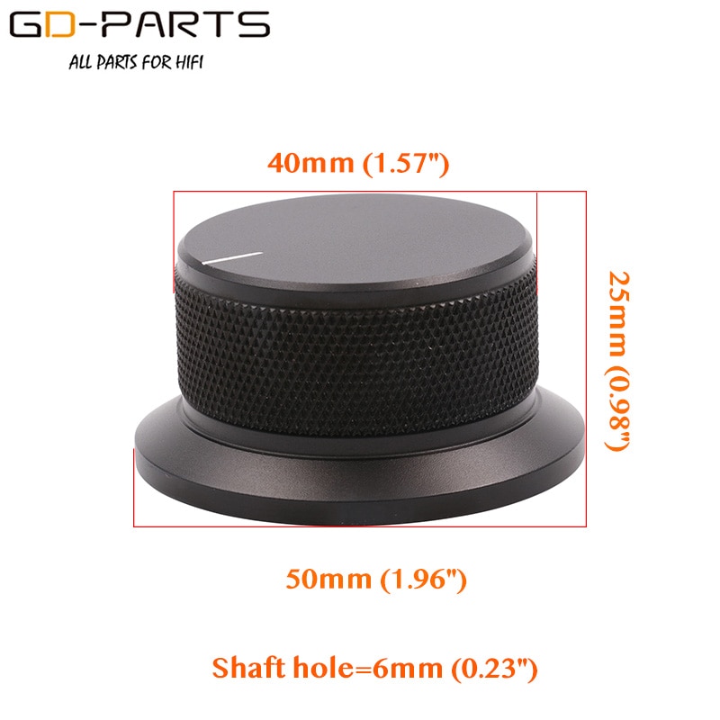 

Алюминиевая кнопка потенциометра звука GD-PARTS