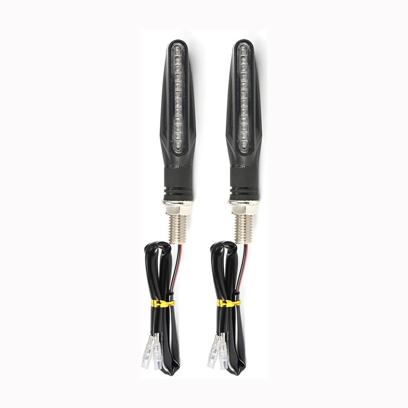 

1/2 шт. светодиодные указатели поворота для мотоцикла, 12 SMD, хвостовая мигалка, мигалка с проточной водой, IP68, гибкие мигающие огни для мотоцикла