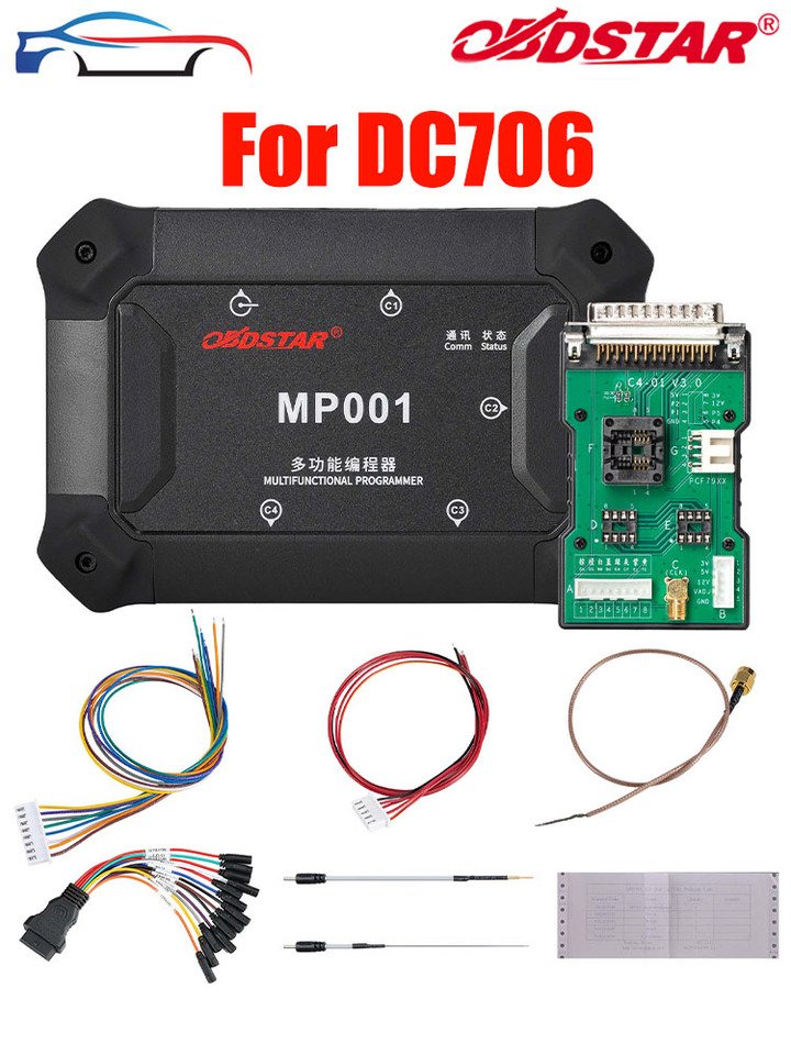 

Новый комплект OBDSTAR MP001 (программатор MP001 + C4-01Host + W004/W005/W006/ECU Bench Jumper для OBDSTAR DC706