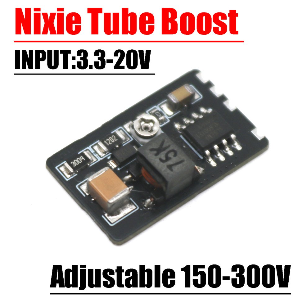 

Модуль повышающего преобразователя трубок Nixie DYKBmetered 3,3В-20В до 150-300В