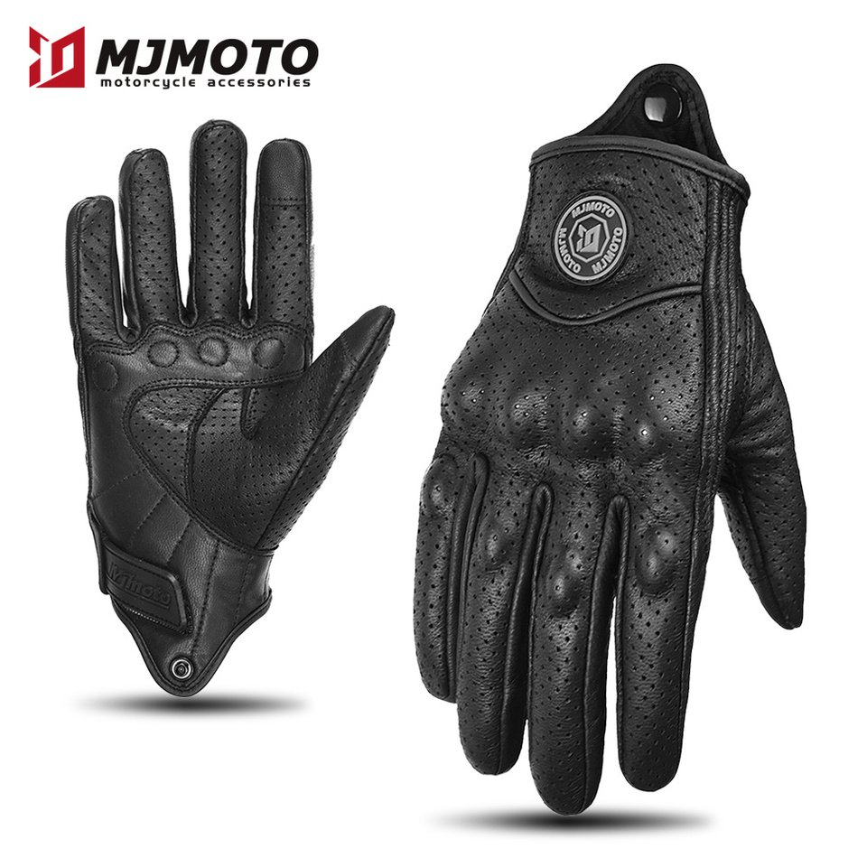 

Перчатки MJMOTO Длинные защитные мотоциклетные перчатки Перчатки из углеродного волокна Ретро кожаные перчатки Мотоциклетные велосипедные перчатки Сертифицированные CE