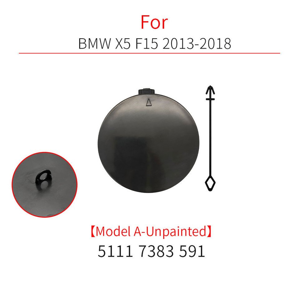 

Для BMW F15 автомобильный передний бампер крючок для прицепа буксировочная крышка аксессуар черный белый для BMW X5 M 2014-2018 51118060131 51117378591
