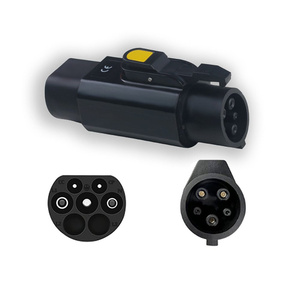 

Адаптер зарядного устройства SUSUTOO EV IEC62196 Тип 2 к SAE J1772 тип 1 250 В 32A Тип 2 к тип 1 адаптер зарядного устройства переменного тока