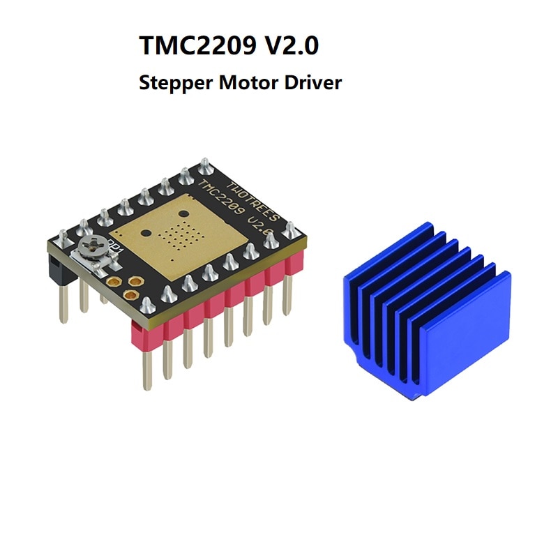 

1/5 шт. TMC2209 V2.0 драйвер шагового двигателя StepStick 2,5A UART ультра бесшумный для SKR V1.3 E3D MKS Robin Nano