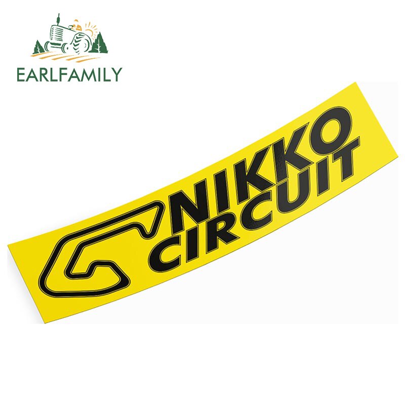 

EARLFAMILY, 13 см x 8,4 см, для TSUKUBA, искусственная наклейка, граффити, стикер «сделай сам», аниме, имитация забавного автомобиля