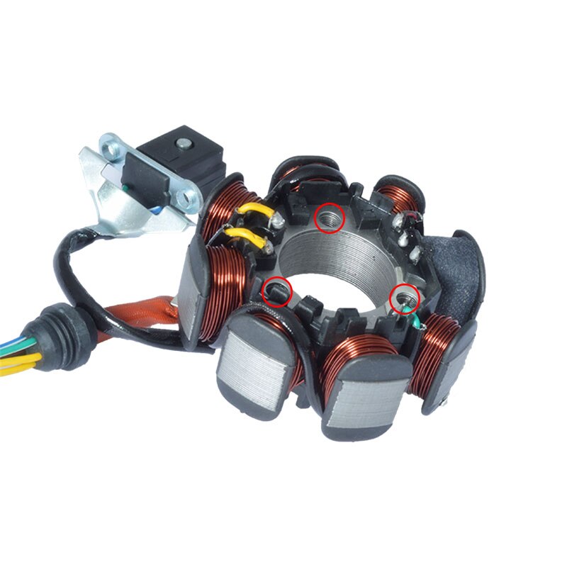 

Мотоцикл 5 провод 8 полюсов для Honda CG125 ZJ125 CG ZJ 125 125cc, катушка статора, генератор катушки, запасные части