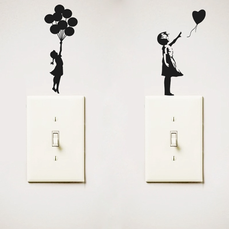 

Виниловая наклейка для переключателя Banksy Theres Always Hope