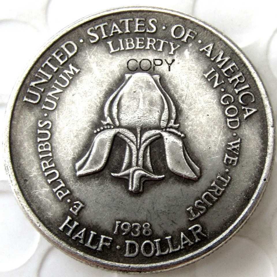 

Серебряная копия монеты США 1938 года