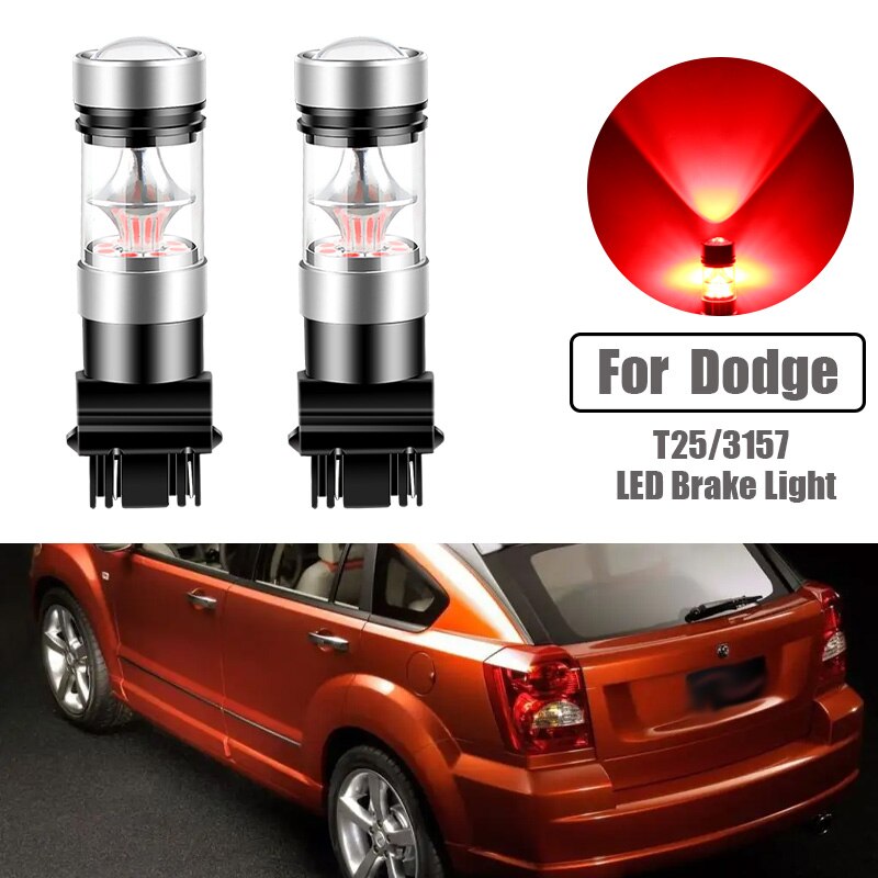 

2 шт. светодиодный стоп-сигнал 3157 3057 T25 для Dodge Caliber Challenger Journey Grand Carava Avenger Viper Ram 1500 2500 3500