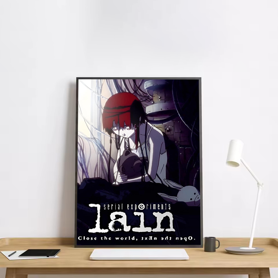 

Серийные эксперименты Lain аниме постер фильма HD искусство липкая стена водонепроницаемый дом гостиная бар украшения