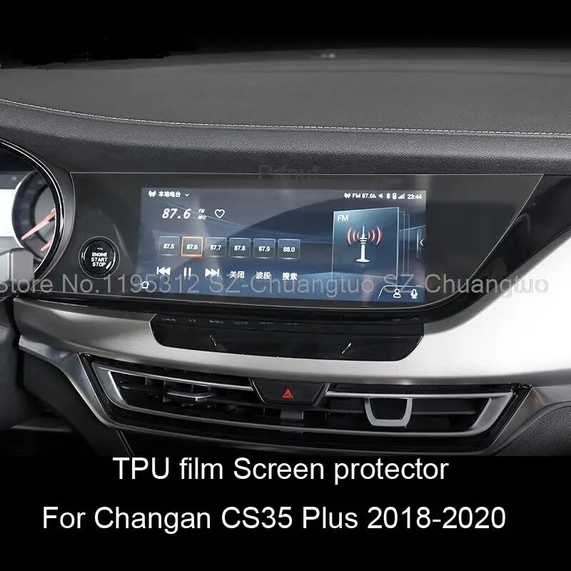 

Защитная пленка из ТПУ для Changan CS35 Plus 2018-2020, автомобильная GPS-навигация, защитная пленка, ЖК-экран, интерьер против царапин