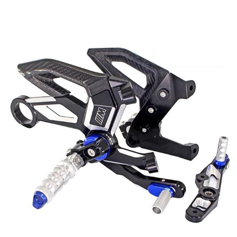 

Подножки для ног для BMW S1000RR M1000RR 2019-2023 S1000R K63 M1000R 2021-2024, регулятор крыла из углеродного волокна, задняя установка