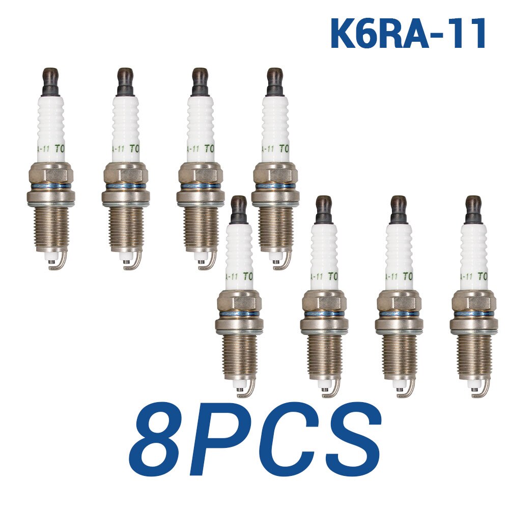 

2-8PCS Нормальные свечи зажигания факела K6RA-11 Замена для свечей 4291 ZFR6F-11 DENSO KJ20CR-U11 KJ206CR-L11 CHAMPION RC9MCC4