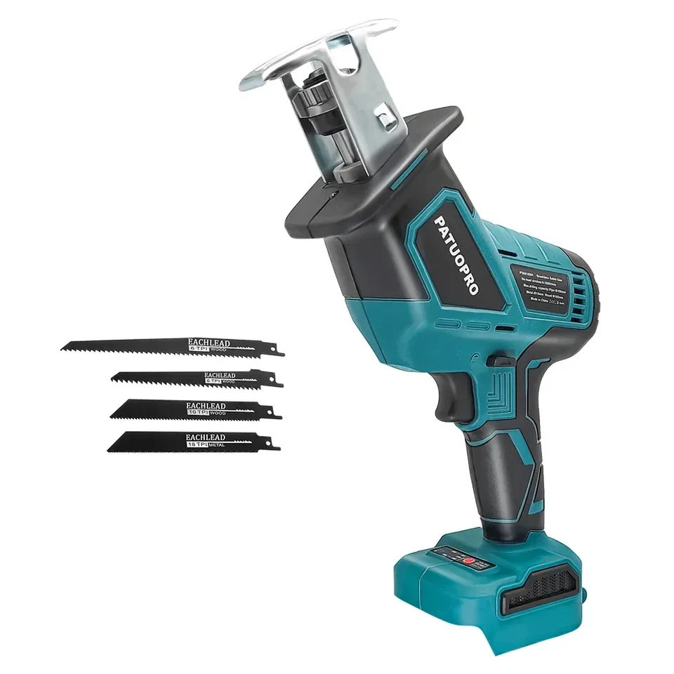 

Аккумуляторная бесщеточная сабельная пила PATUOPRO 4 лезвия для Makita 18 В