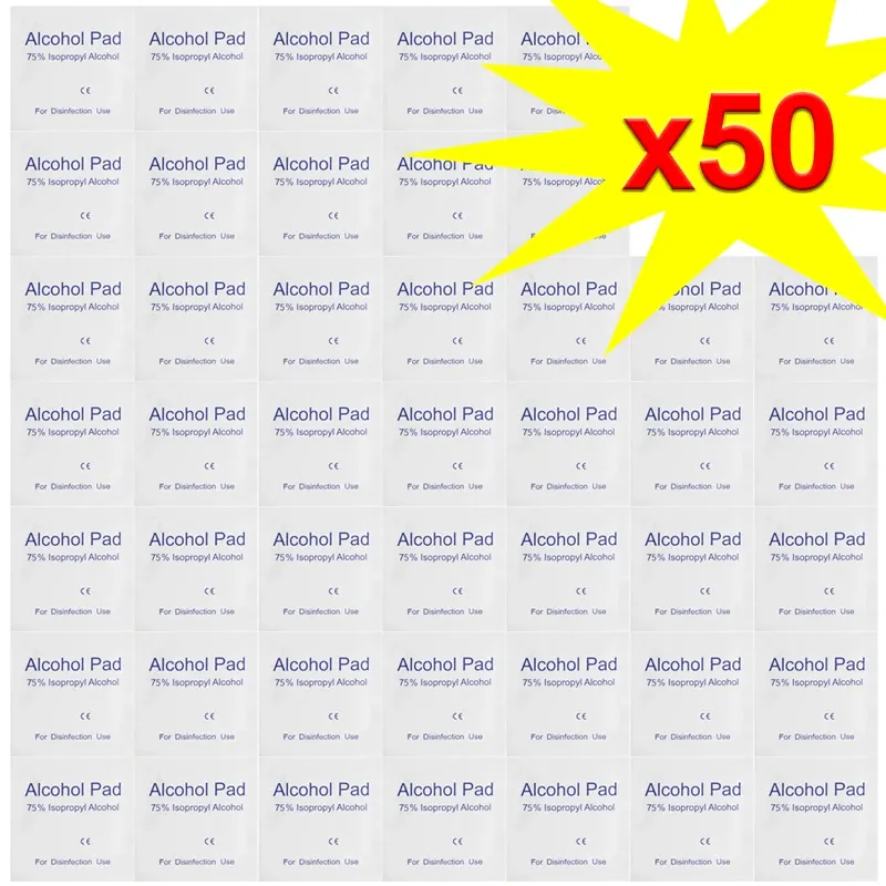 

50/100 шт. одноразовые спиртовые ватные диски, инструменты для чистки деталей автомобиля, многофункциональные чистящие спиртовые дезинфицирующие салфетки