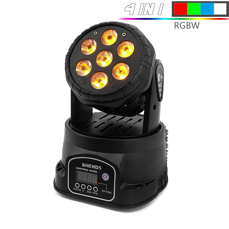 

SHEHDS Светодиодное освещение 7x18 Вт RGBWA+UV 6in1 DMX512