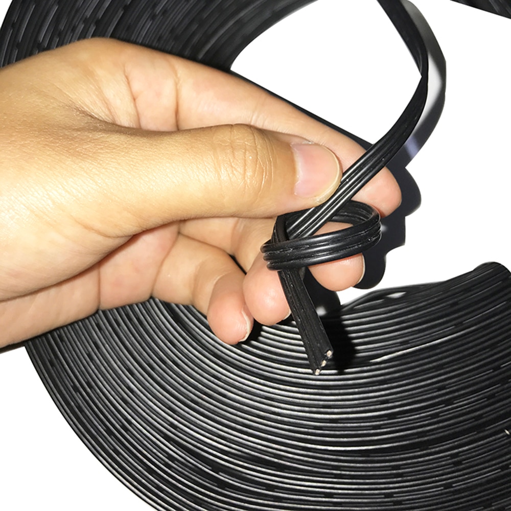 

3P 3-жильная Гибкая силиконовая линия 20AWG 26AWG 28AWG 30AWG параллельный кабель черный белый луженый медный провод 5 м/20 м тестовый провод