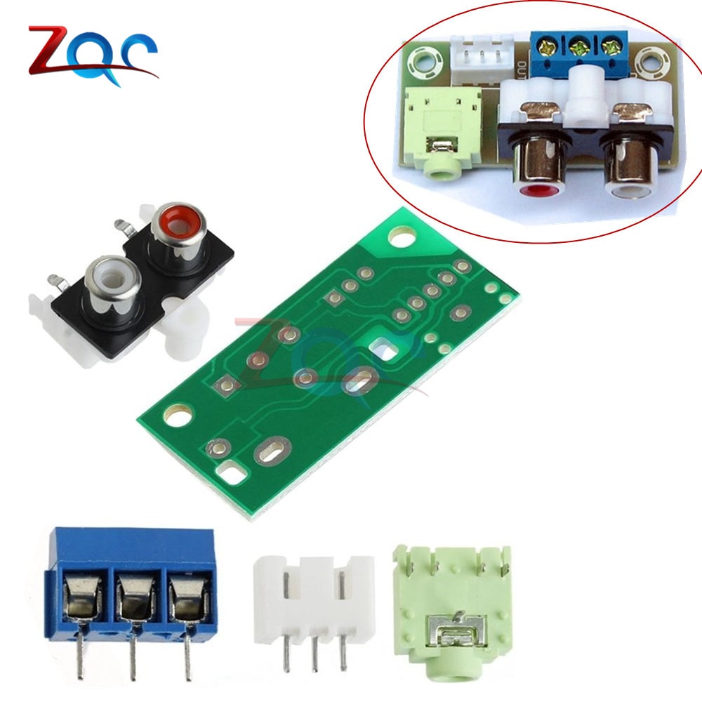 

Плата аудиопереключателя RCA 3,5 мм аудиовход блок усилителя DIY Kit