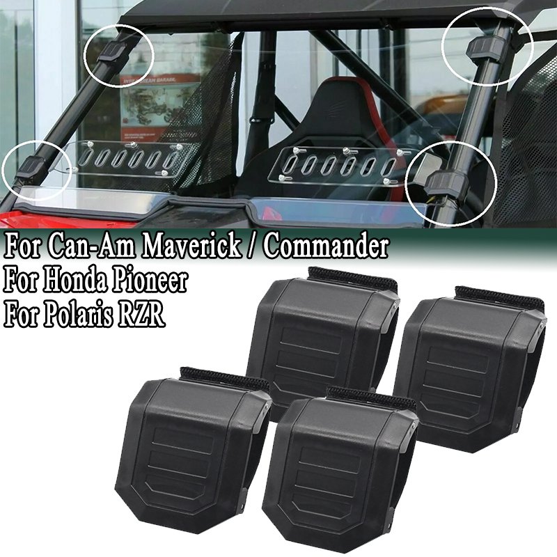 

4 шт. UTV 1,5-2 ''трубный зажим для лобового стекла HD для Can-Am Commander Maverick x3 1000/Honda Pioneer/Polaris RZR/CFmoto