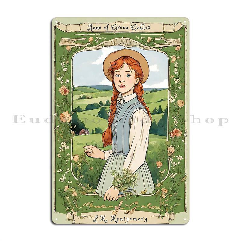 

Металлическая вывеска Anne Of Green Gables, классический бар, пещера, напечатанный настенный декор, жестяная вывеска, плакат