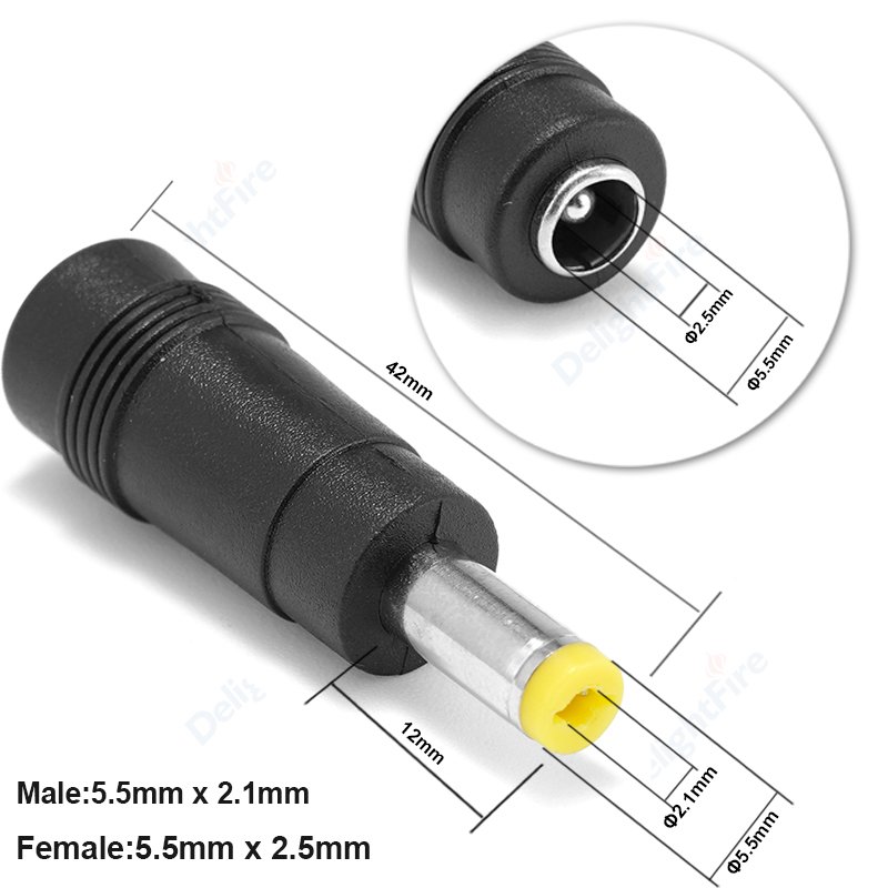 

Разъем питания постоянного тока DelightFire dc connector 5.5x2.1мм