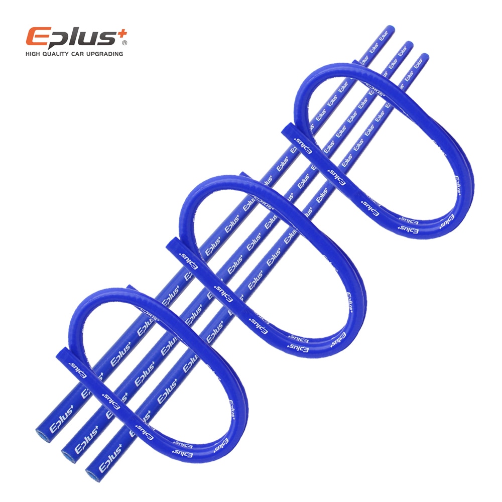 

EPLUS 4-слойные полиэфирные силиконовые шланги, прямые 1-метровые автомобильные двигатели, универсальные высокотемпературные силикагелевые трубки, синие, разные размеры