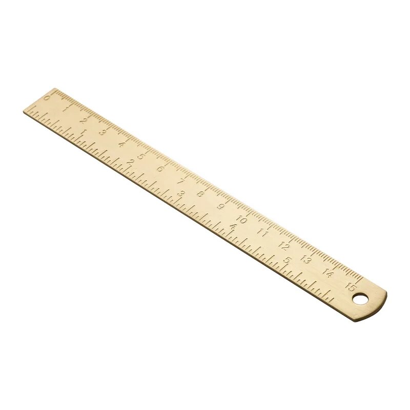 

Металлическая латунная линейка Vintage Brass 15 см