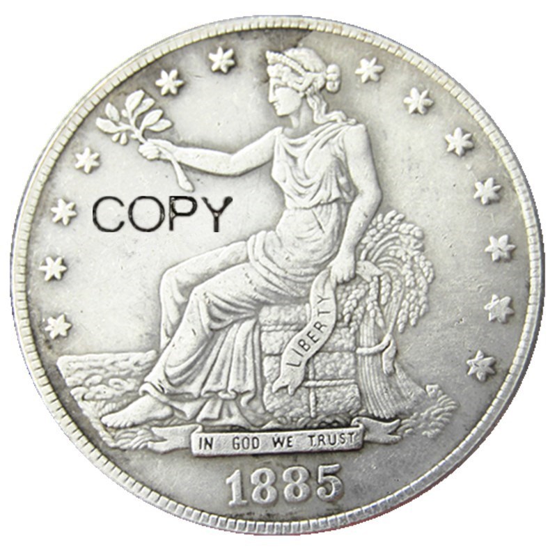 

Посеребренная копия монеты 1885 года