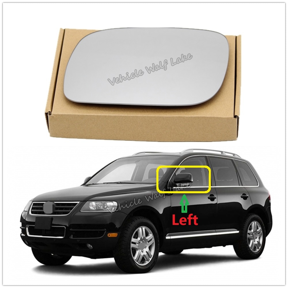 

Левое боковое зеркало с подогревом для VW Touareg 2002 2003 2004 2005 2006 2007, заднее зеркало автомобиля, зеркальные стекла с подогревом