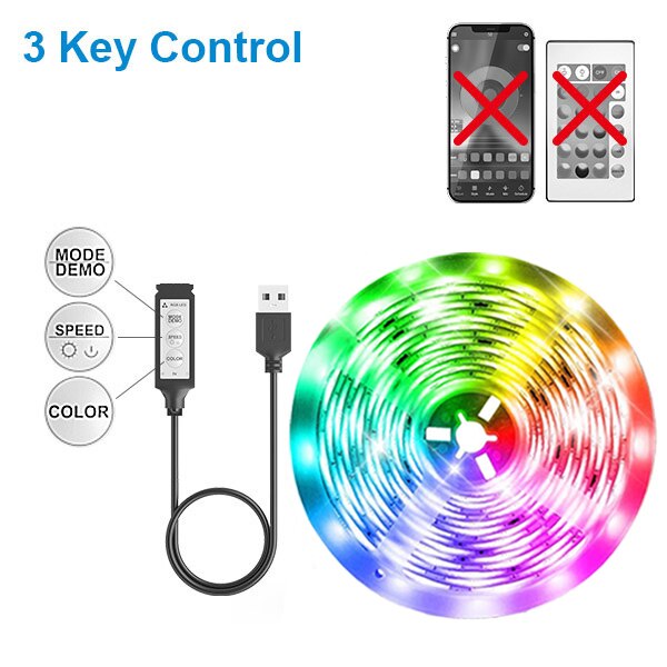 

LINGQU DEV RGB Светодиодная лента Bluetooth 5050
