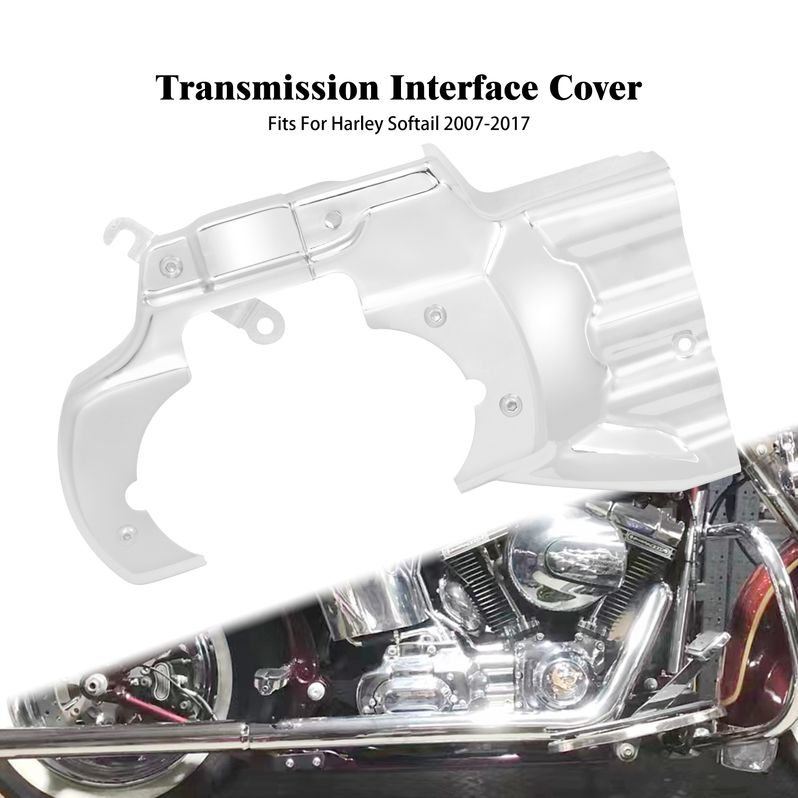 

Крышка интерфейса коробки передач двигателя для Harley Softail Cross Bones FLSTSB 08-09 Fat Boy Deluxe Classic FLSTF 2007-17 мотоцикла