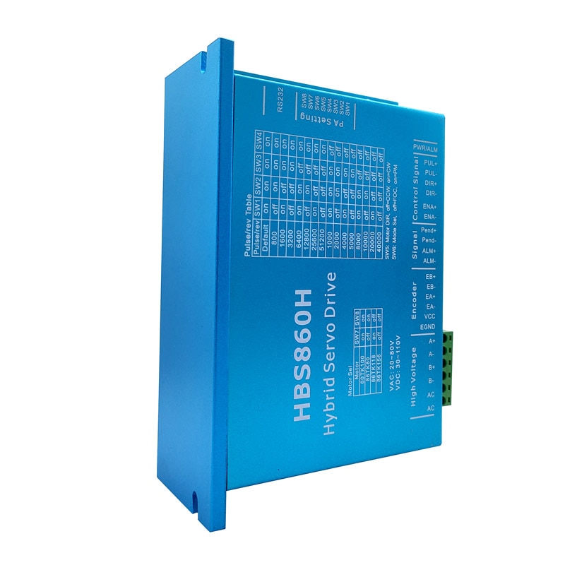 

HBS860H HBS86H драйвер серводвигателя с замкнутым контуром гибридный шаговый серводвигатель с портом RS232