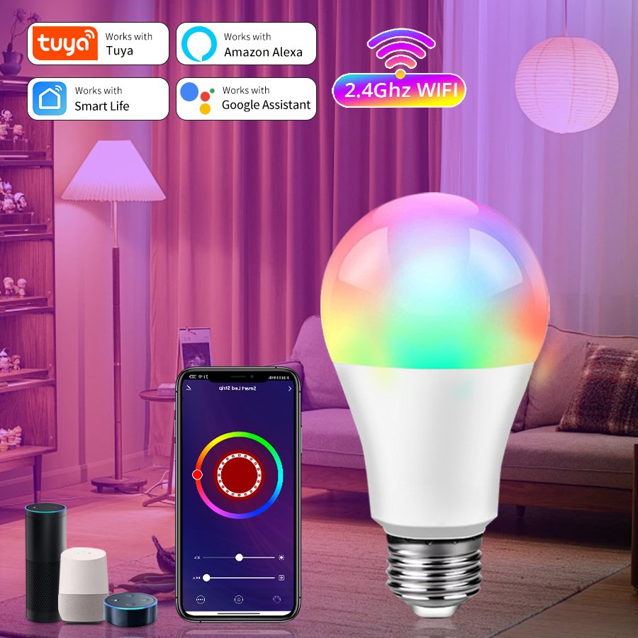 

Умная светодиодная лампочка Globvat Tuya E27 220В/110В