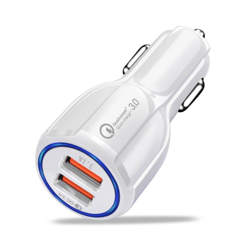 

Автомобильное зарядное устройство Usb Quick Charge 3,0 для Мобильный телефон Dual Usb Автомобильное зарядное устройство Qc 3,0 Быстрая Зарядка адаптер Mini Usb Автомобильное зарядное устройство