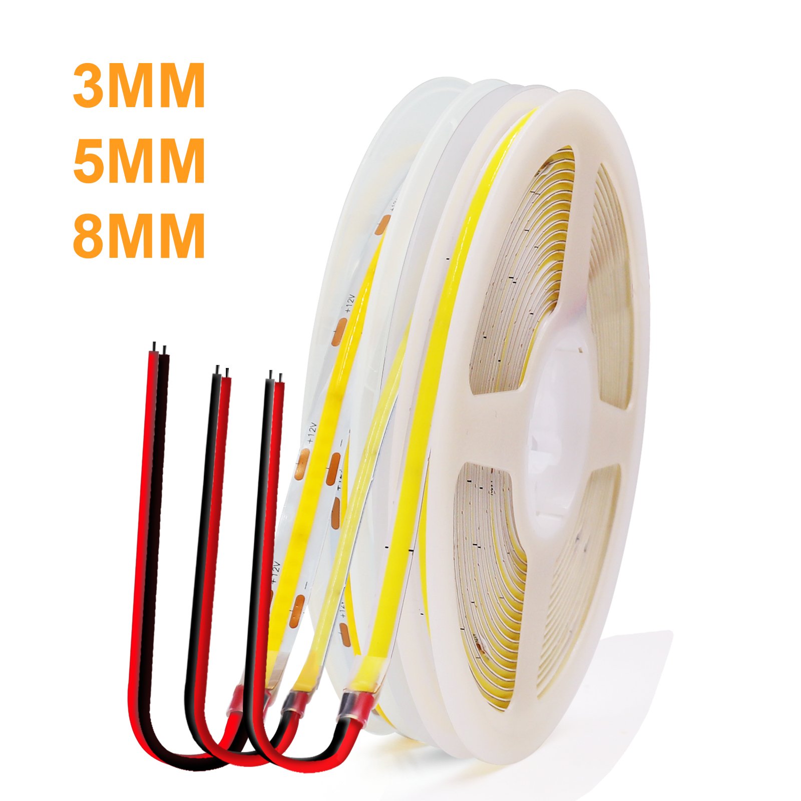 

GAHADA гибкая светодиодная лента 12В 320leds/м COB 3мм 5мм 8мм RA90