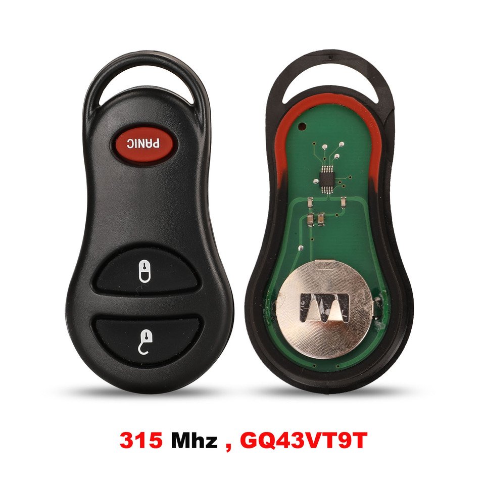 

Jingyuqin 315 МГц GQ43VT9T 2 + 1 кнопки дистанционного ключа автомобиля для Chrysler Dodge Jeep 1998-2004 Jeep Cherokee Grand Cherokee