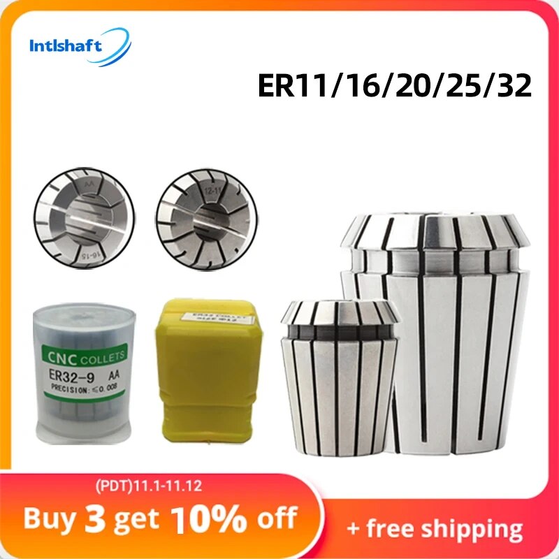 

Пружинный патрон Intlshaft ER11 ER16 ER20 ER25 ER32 AA 0,015 мм