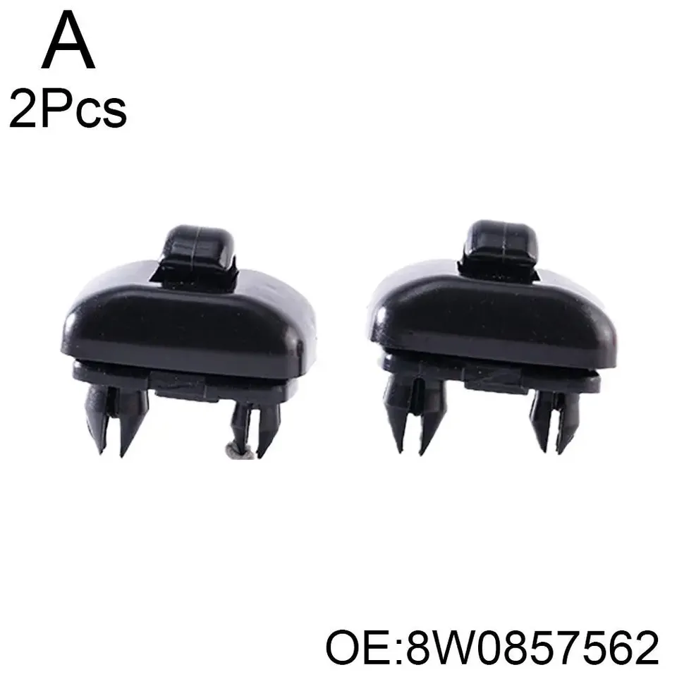 

2шт ABS пластик черный солнцезащитный козырек крючки 4,2*2,1 см 4F 0857561 8 Вт 0857562 A для AUDI A6 C6 A8 B7 V2O5