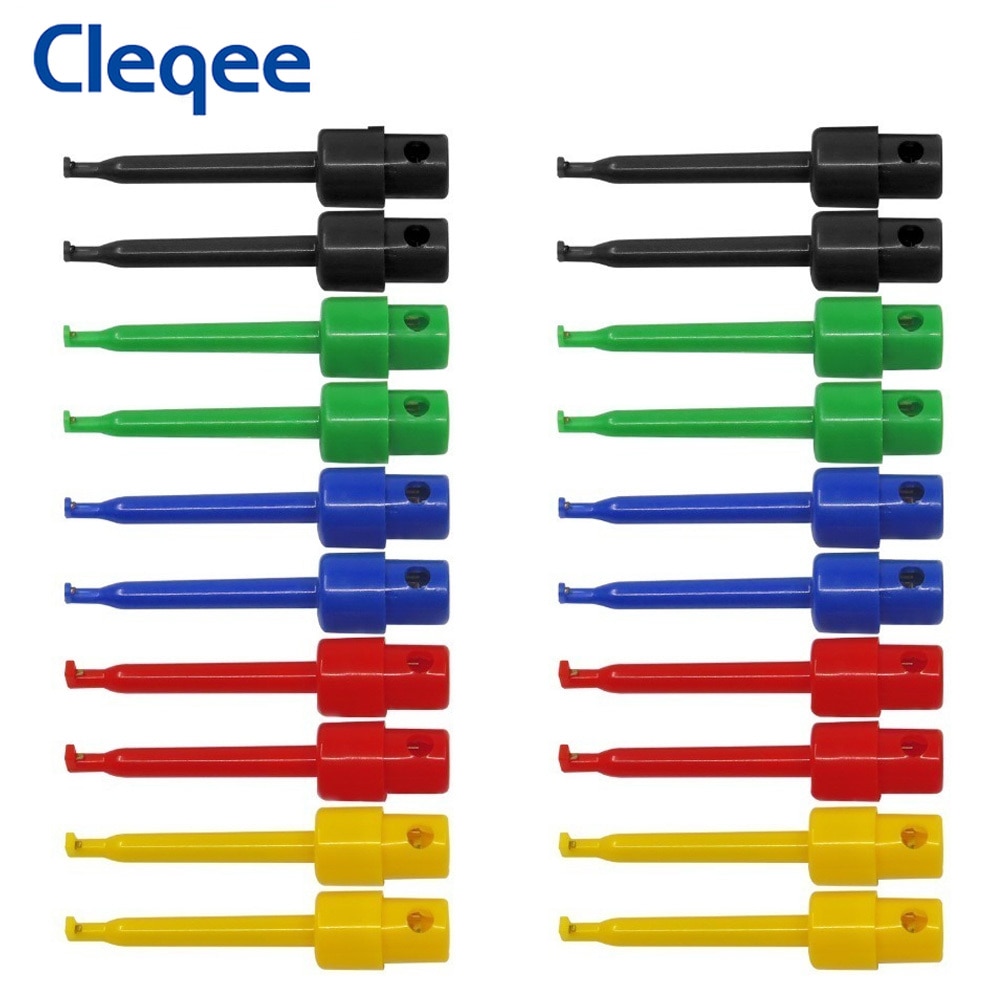 

Cleqee 20 шт. Тестовые зажимы SMD IC медные