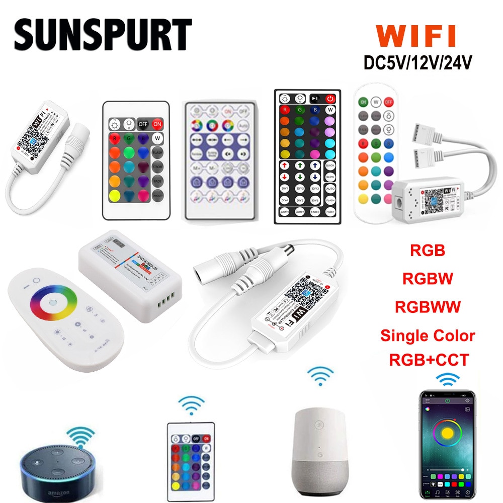 

SUNSPURT RGB Wi-Fi контроллер для светодиодной ленты