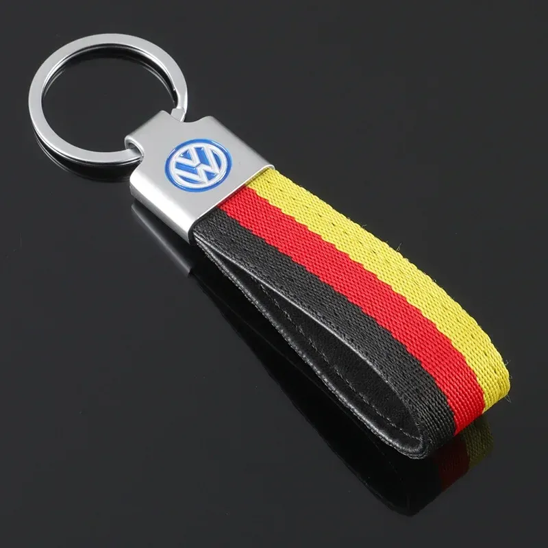 

Нейлоновый брелок для ключей с логотипом автомобиля для Volkswagen Polo Golf Passat R32 Jetta Touareg Tiguan Bora Lavida Scirocco, брелок с подвеской