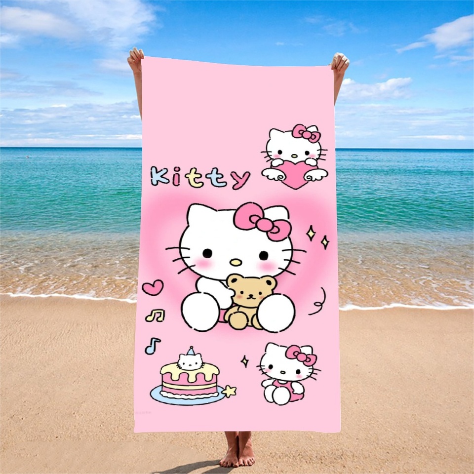 

MINISO Полотенце Hello Kitty Красный-Розовый