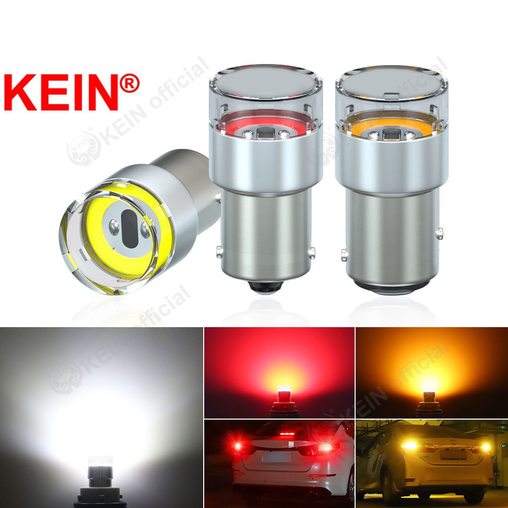 

KEIN 2 шт. P21W 1156 светодиодная лампа 1157 BA15S R5W BAY15D P21/5W COB R10W красная Автомобильная фонарь заднего хода стоп-сигнала поворота тормоза 12 В