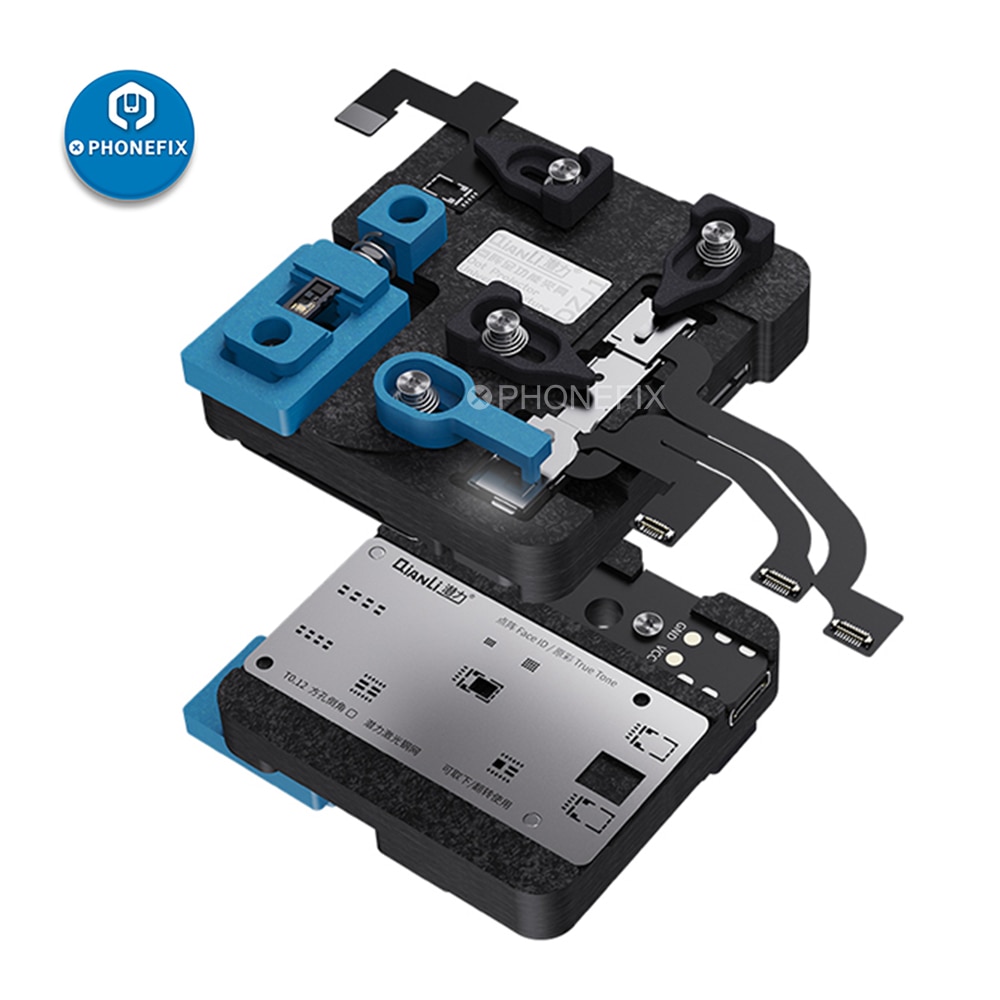 

Qianli универсальная точечная матричная ремонтная арматура для X XS XSMAX 11 11pro Max Face ID фронтальная камера точечный проектор ремонтный держатель для тестирования