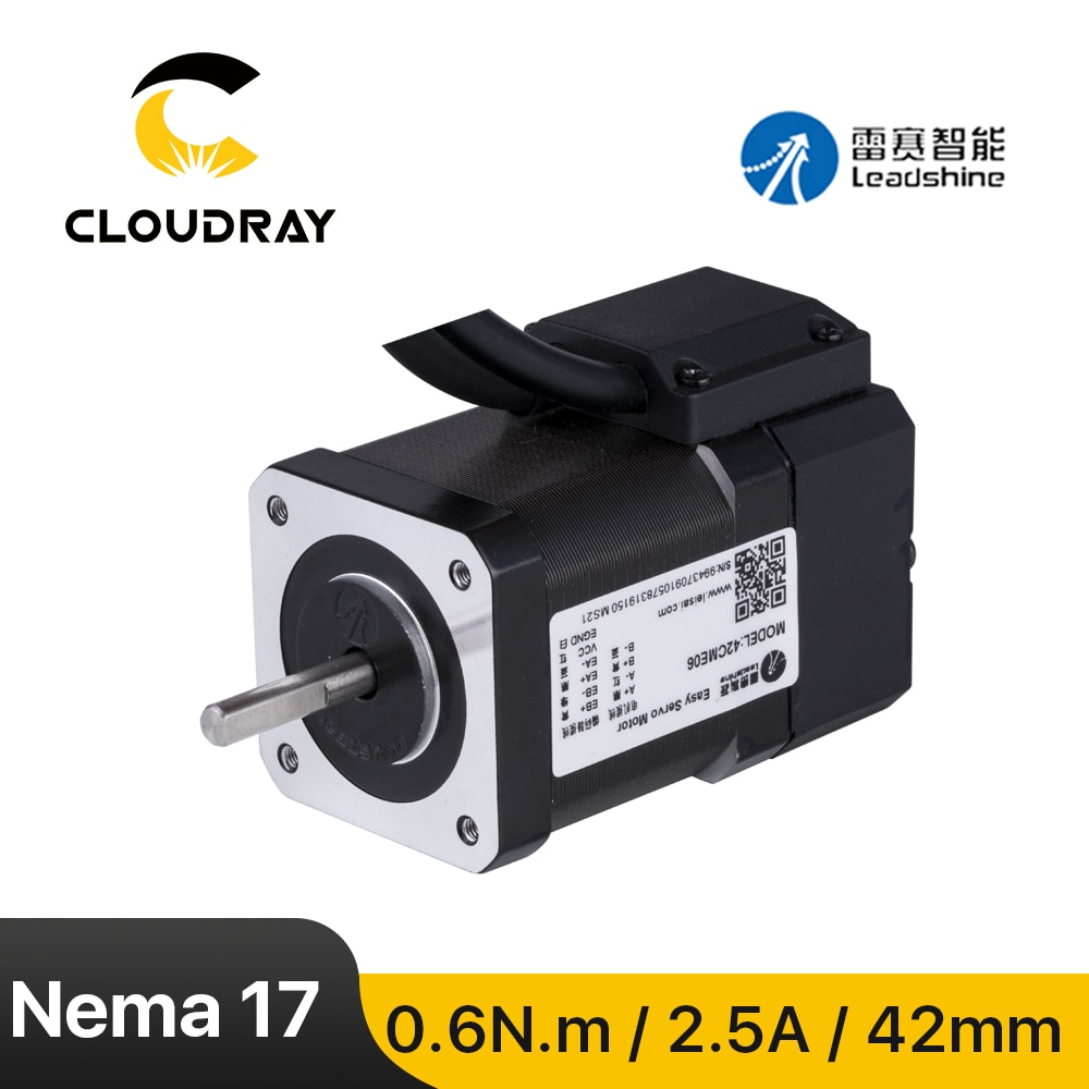 

Шаговый двигатель Cloudray Nema 17 (42CME06) с замкнутым контуром