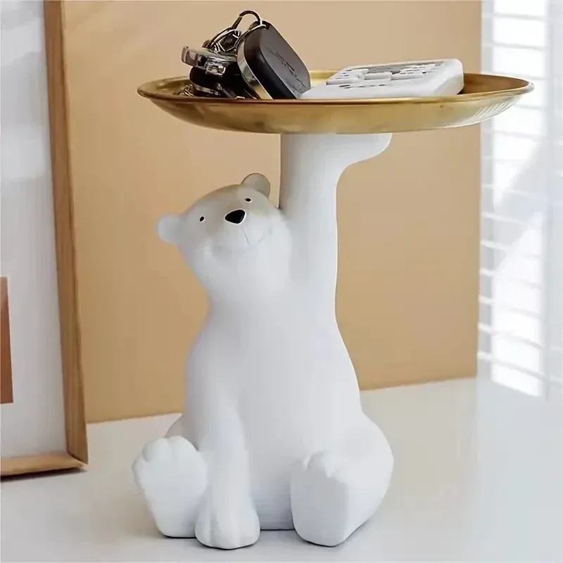

Белый белый медведь, фигурки животных, статуя, скульптура, гостиная, кабинет, декор для спальни, домашний стол, аксессуары для украшения интерьера