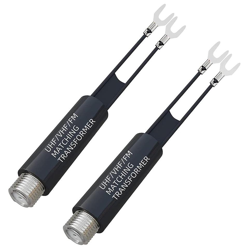 

2 шт. адаптер трансформатора UHF/VHF/FM/TV F кабель 75-300 Ом балуновая антенна подходящий трансформатор адаптер кабель аксессуар для телевизора
