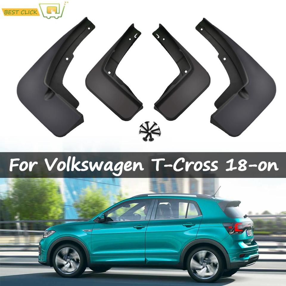 

Брызговики для Volkswagen VW T-Cross 2018 2019 2020 2021, брызговики, брызговики, защита переднего и заднего крыла