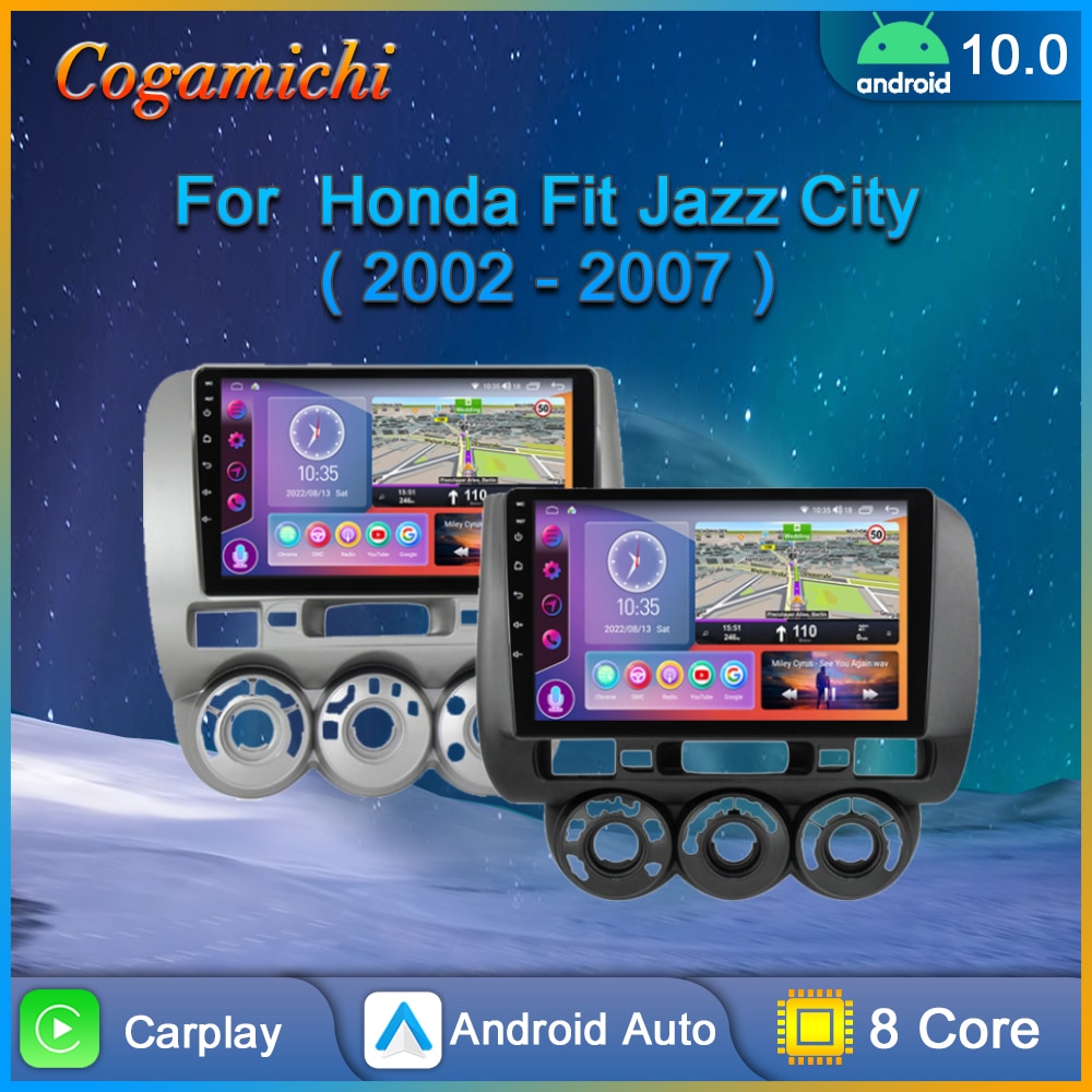 

Автомагнитола для Honda Fit Jazz City 2002 2003 2004 2005 2006 2007, Android, мультимедийный видеоплеер, автостерео, Carplay, GPS-навигация, сенсорный экран, 4G